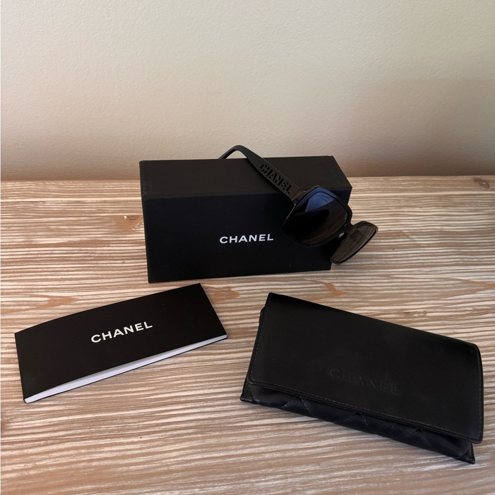 Chanel square acetate polarized sunglasses